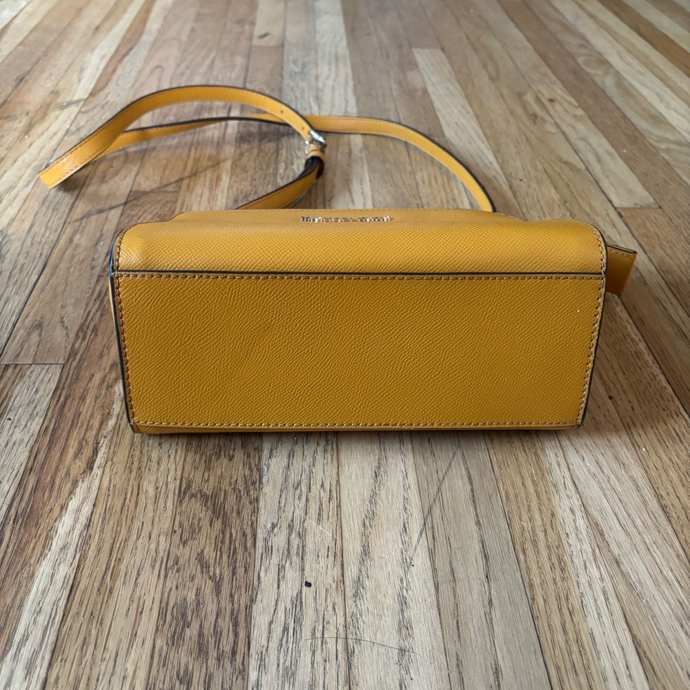 Michael Kors Sunflower Yellow Saffiano Leather Crossbody - Picture 4 of 8